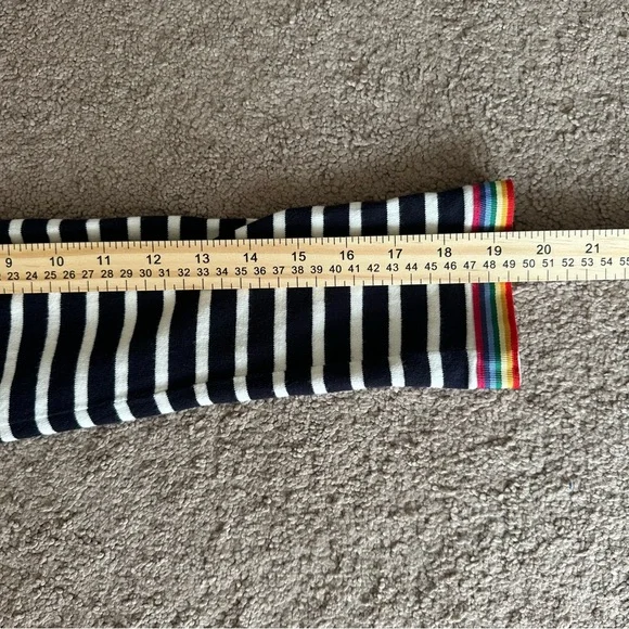 Talbots NAVY Rainbow Cuff Nautical Cape COD Old Money Fisherman 100% Cotton - Picture 10 of 10